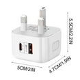 thumbnail image 3 of Amzcrzy Electronics Gadgets, Cable & Charger, 20W Fast Charger, Port PD Power Delivery Quick Charger 3.0 Wall Charger Block Plug For All Phone InCar Adapter, 3 of 7