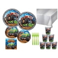 thumbnail image 2 of Monster Truck Birthday Party Supplies Bundle with Lunch Plates, Cake Plates, Napkins, Cups, Table Cover, Forks, Balloons, and Decorations for 8 Guests, 2 of 10