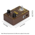 thumbnail image 2 of Dolamo Reverb Guitar Effects Pedal Dwell/Mix DC 9V 6.35mm Input/Output Interface Analog Amplifier Spring Reverb Electric Guitar Effector with True Bypass Aluminum Alloy Casing, 2 of 9