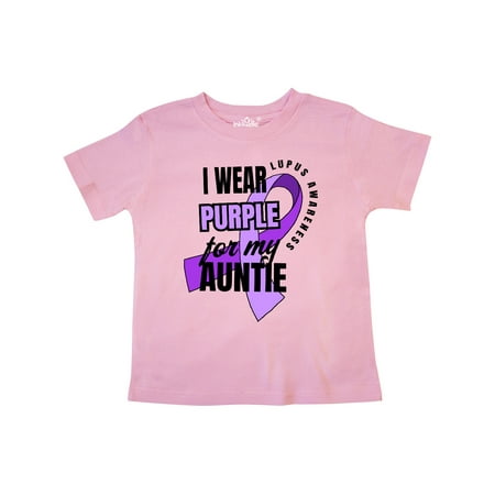 

Inktastic I Wear Purple For My Auntie Lupus Awareness Gift Toddler Boy or Toddler Girl T-Shirt