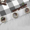 thumbnail image 4 of Homewish Kawaii Sloth Black Out Curtains for Children Teens,Geometric Plaid Grid Curtains Pack of 2 (42x63 Each),Cartoon Animal Bedroom Curtains,Lightweight Room Decor, 4 of 6