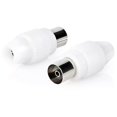 thumbnail image 2 of TV Antenna Coaxial Connector Coupler, Satellite Coaxial Cable Adapter Antenna Connector Antenna Cable Connector 2 x Male 2 x Female Set for Coaxial, 2 of 5