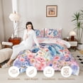 thumbnail image 4 of Erosebridal Oil Painting Horse Full Size Comforter Sets, Chic Flower Bedding Sets, 4 of 6