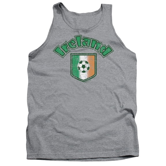 - Ireland With Soccer Flag - Tank Top - Large