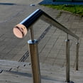 thumbnail image 4 of Miangastore Embouts de Main Courante en Or Rose pour Mains Courantes en Bois et Plastique en Acier Inoxydable pour Usage Domestique s'Adapte aux Rails Ronds 2 Pcs, 4 of 8
