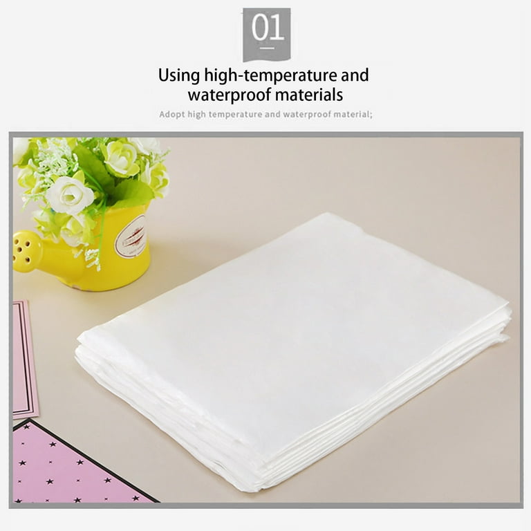 White Paper Table Cloths for Parties | 11 Disposable Tablecloths - Party  Supplies | Premium Classic 3-Ply Tissue and Poly Rectangle Party Table  Covers