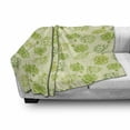 thumbnail image 3 of Artichoke Soft Flannel Fleece Blanket, Hand Drawn Fresh Vegetable Sketch Tasty Natural Food Organic Eats Artwork Print, Cozy Plush for Indoor and Outdoor Use, 70" x 90", Lime Green, by Ambesonne, 3 of 6