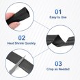 thumbnail image 3 of 10 Pcs Tubes Rétractables à la Chaleur 5/8 Pouce 1 Pieds 3:1 Double Face Noir, 3 of 5