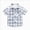 T95***Light Blue, variant on 8-9 Years Girls Short Sleeved Shirt Comfortable Breathable Fashion Plaid Girls Short Sleeved Shirt Back-To-School Shirts Light Blue T Shirts