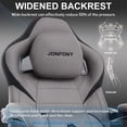 thumbnail image 4 of JONPONY Big and Tall Gaming Chair,Ergonomic Design with Lumbar Cushion and Footrest,High Back Office Chair Support 8 Hours Long Sitting, Computer Chair,GREY, 4 of 9