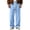 15# Light Blue, variant on Baggy Sweatpants Men Drawstring Elastic Waist Comfy Waffle Pants Fall Casual Wide Leg Sweatpants Loose Fit Trousers Army Green 2XL