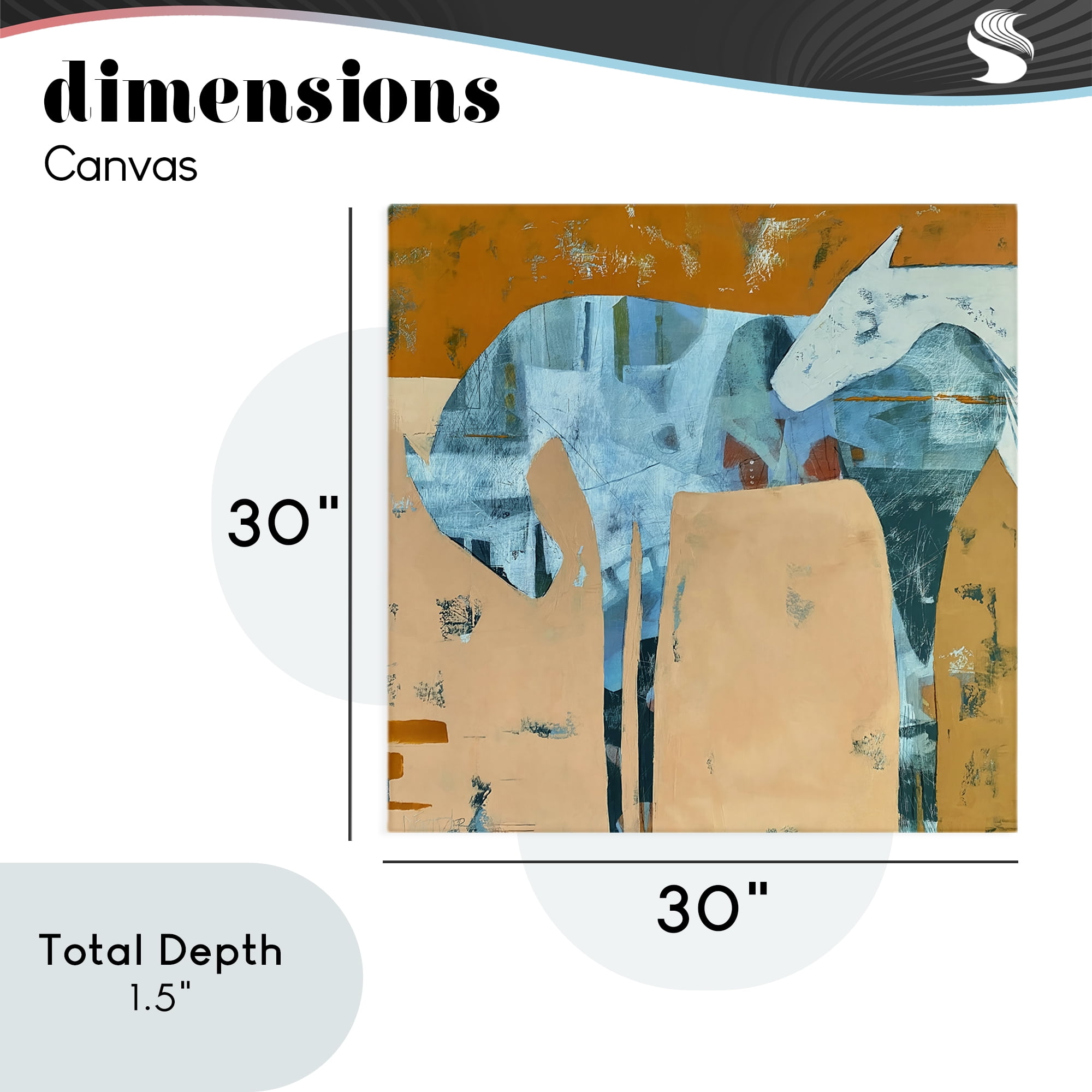 Kindred Crush Horses Canvas Wall Art, design by Dianna Fritzler