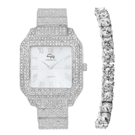 Women's Luxury Crystal Diamonds Iced Out Watch, a True Testament to blinged-Out Beauty and Timeless Glamour (L0513LA-T Classic-SLV)