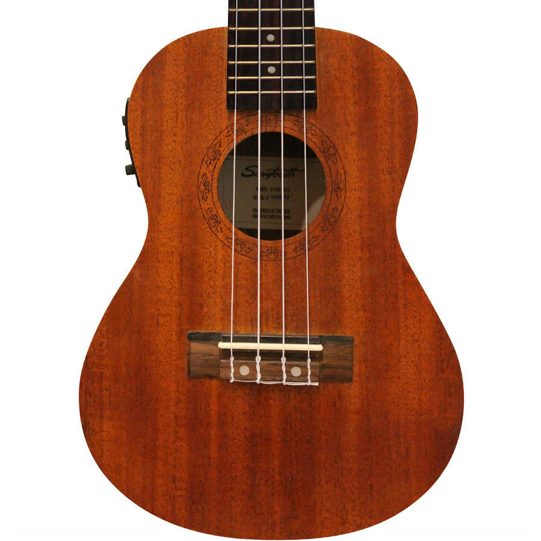 Sawtooth Mahogany Series Concert Ukulele with Preamp and Quick Start Guide