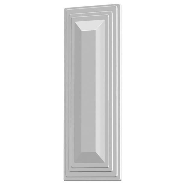 Decorative Vinyl Fence Post Hole Cover for Routed White Vinyl Fence