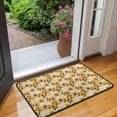 thumbnail image 2 of Beige Sunflower Cluster Pattern Door Rugs,Washable Non Slip Door Mats Indoor,Decorative Door Mats,Entry Mat Indoor for Entrance,Bedroom,Kitchen,Bathroom,30"x17", 2 of 6