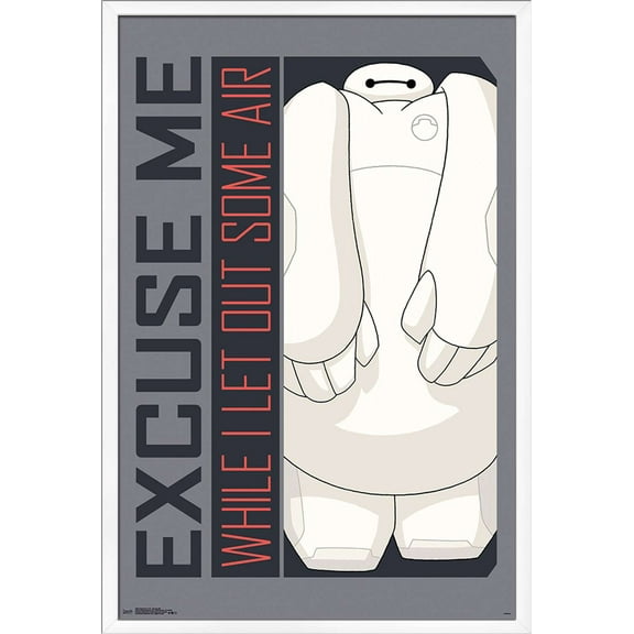 Disney Big Hero 6: The Series - Excuse Me Wall Poster, 22.375" x 34", Framed