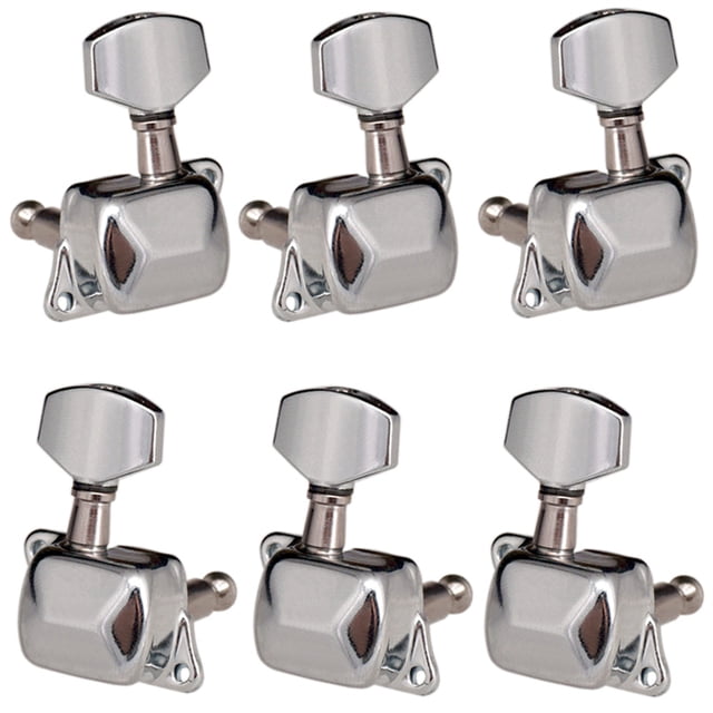 Matsuzay Clavijas de afinación de cabeza de máquina semisellada para guitarra electrónica de 6 piezas, perilla de sintonizador de 6 cuerdas, accesorio Artesanía 3 Izquierda 3 Derecha Matsuzay HA060579-01