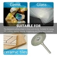 thumbnail image 4 of TFixol 10pcs Diamond Cutting Wheel Sawing Bladings with 2 Connection Shanks 20mm/0.79in Cut-off Cutter Discs for Dremel Rotary Tool, 4 of 7