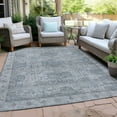 thumbnail image 4 of Dalyn Rugs Machine Washable Indoor/Outdoor Chantille Blue 9' x 12' Rug, 4 of 9