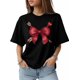 thumbnail image 1 of Women's T-Shirt,Short Sleeve Tee Shirts Casual Tops Bow Arrows Crewneck T Shirt for Women, 1 of 8