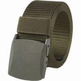 thumbnail image 1 of Lttoisl Durable Nylon Canvas Tactical Belt for Men, Heavy Duty Military Style Web Belt, Quick Release Metal Buckle, 47 Inch Adjustable Pant Strap for Work, Hiking, Outdoor Sports, 1 of 8