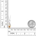 thumbnail image 2 of Gem Stone King 0.47 Ct Orange Red Madeira Citrine E-F Lab Grown Diamond 925 Silver and 10K Yellow Gold Pendant, 2 of 4