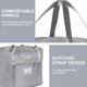 thumbnail image 3 of Bolsa de viaje, equipaje de mano de fin de semana, bolsa de fitness deportiva, bolsa de equipaje deportivo, bolso de hombro para pasar la noche MFZFUKR BST3021755-3, 3 of 5