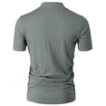 thumbnail image 4 of H2H Mens Casual Slim Fit Slub Polo Short Sleeve (CMTTS277), 4 of 6