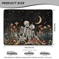 thumbnail image 7 of Yspwyqan SUV Trunk Mat, Gothic Skeleton Floral Wipeable Cargo Mat Rear Trunk Line, Grip-Backed Vehicle Interior Accessory Suitable for Most Sedans SUVs Wagons, 7 of 7