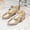 Gold, variant on Dpytoraw Girls Pearl Bow Low Heel Mary Jane Shoes, Little/Big Kids Princess Girl Wedding Dress Shoes Sizes 11