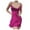 Hot Pink, variant on Sheath Dress For Women Fashion Suspender Straps Open Back Waist Dress Short Solid Color Dress