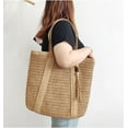 thumbnail image 4 of Large Straw Tote Bag for women, Straw Beach Bag with Tassels, Woven Summer Handbag Shoulder Bag for Outdoor Vacation, 4 of 4