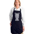 thumbnail image 1 of LA Pop Art Full Length Word Art Apron - I COME IN PEACE, 1 of 2