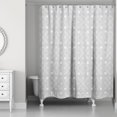 thumbnail image 2 of Creative Products Light Gray Mod Medallions 71x74 Shower Curtain, 2 of 2