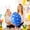 Blue, variant on Large Inflatable Easter Eggs Balloon Decorations, 19.7x13.8in Polka Dot PVC Eggs Balloon Decor for Easter Party Yard, Garden, Indoor Outdoor