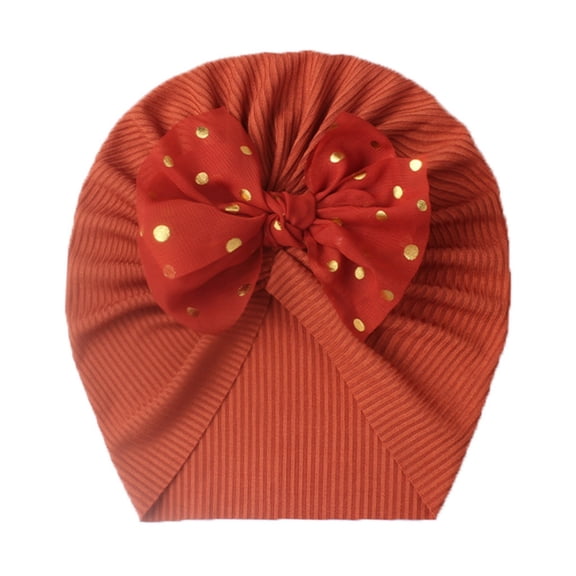 Adorable Knitted Baby Hat With Bow for Everyday Wear Lightweight Layered Head Covering Crafted for and Toddlers, 0-36 Months, Red