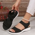 thumbnail image 6 of Pandaie Walking Sandals Women Arch Support Hiking Sport Shoes Mesh Breathable Athletic Memory Foam Summer Slip on Sneakers Black Size 6, 6 of 9
