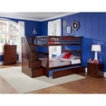 thumbnail image 3 of Leo & Lacey Full Over Full Staircase Trundle Bunk Bed, 3 of 4