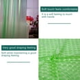 thumbnail image 6 of Green Shower Curtain Liner, 100% Waterproof EVA 3D Shower Curtains with 3 Duty Heavy Bottom Magnets and 12 Rust Proof Grommets, 72x72 Weighted Shower Liner for Shower Stall, Bathtubs, 6 of 12