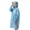 Blue, variant on Kids Thickened Long Rain Poncho Hooded Raincoat with Easy Carry Handle Reusable for Girls Pink One Size