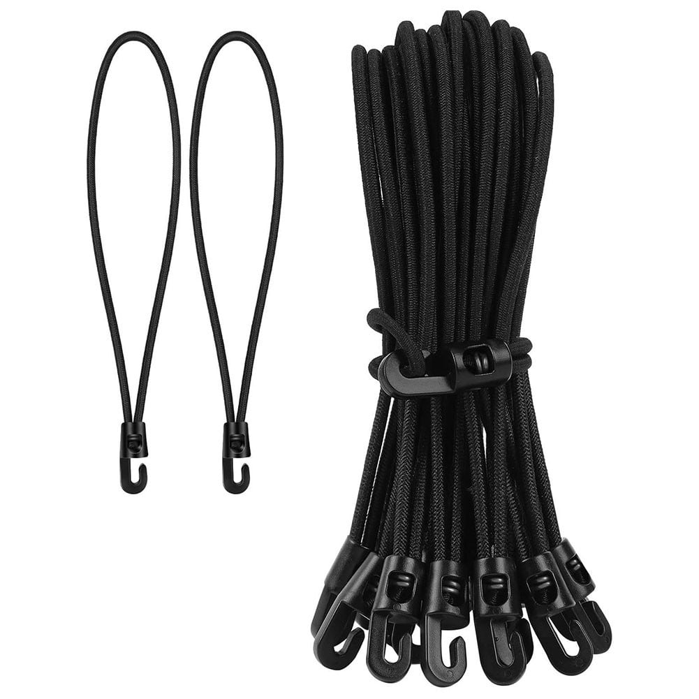 Fankenuo 20/40Pcs Bungee Cord With Hooks 25cm High Elasticity Expander With Hooks Rubber Tensioner With Hooks For Camping Tarpaulin 40PCS