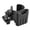 Black, variant on 2 in 1 Bike Handlebar Cup & Phone Holder 4.13x3.93x3.93in, Anti Shake Tpr Liner Universal Drink Mount for Bicycle Motorcycle Stroller Under 6.5in Cellphone, Black