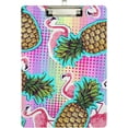 thumbnail image 2 of FMSHPON Summer Pineapple Flamingo Clipboard Hardboard Wood Nursing Clip Board and Pull for Standard A4 Letter 13x9 inches, 2 of 7