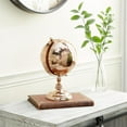 thumbnail image 3 of DecMode 7" Rose Gold World Map Globe, 3 of 9