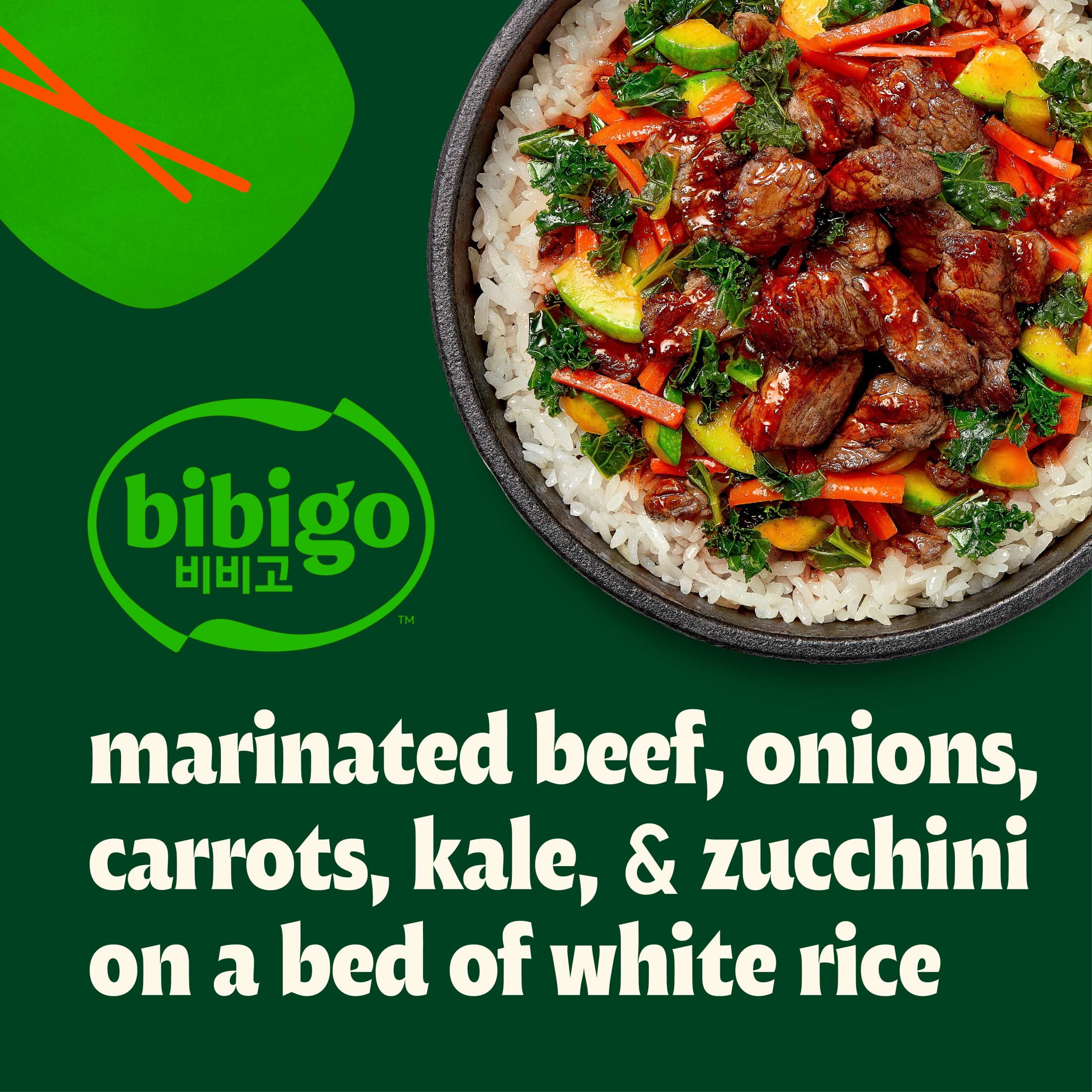Bibigo Frozen Beef & Vegetable Bibimbap Rice Bowl, 10.0 oz
