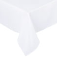 thumbnail image 1 of Rectangle Tablecloth Washable Polyester Table Protector White 71" x 55", 1 of 8