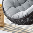 thumbnail image 6 of Modway Encase Outdoor Patio Rattan Swing Lounge Chair in Gray/Black, 6 of 8