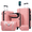 Light Pink, variant on Euroco Luggage Sets 5 Piece, ABS Hardside Expandable Suitcase Set with TSA Lock Spinner Wheels and 2 Bags,20" Half-opening Carry on Luggage with USB Port for Travel,Light Pink(20"/24"/28")