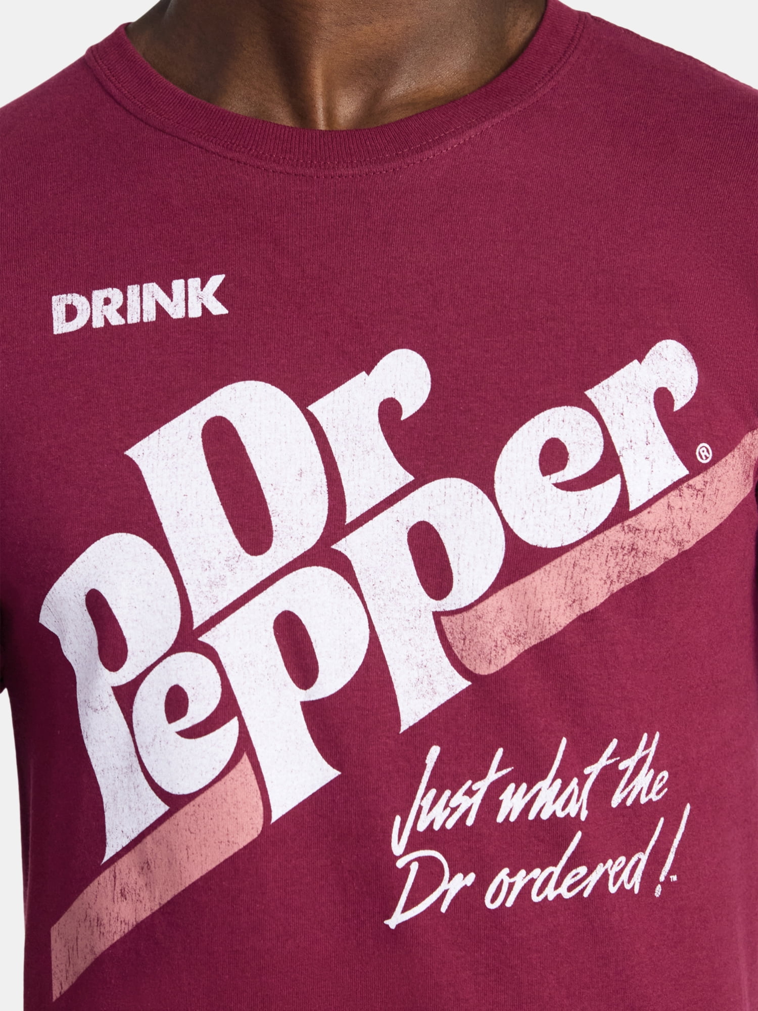 Dr Pepper Men's and Big Men's Graphic Tee with Short Sleeves, Sizes S-3XL